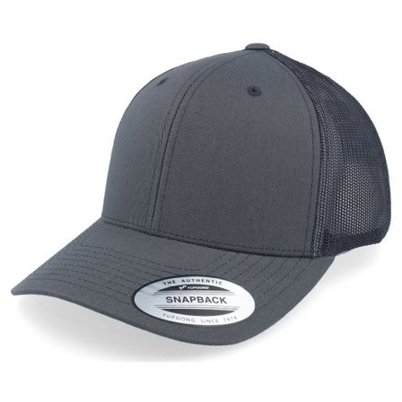 Yupoong - Grå trucker Keps - Dark Grey Trucker @ Hatstore