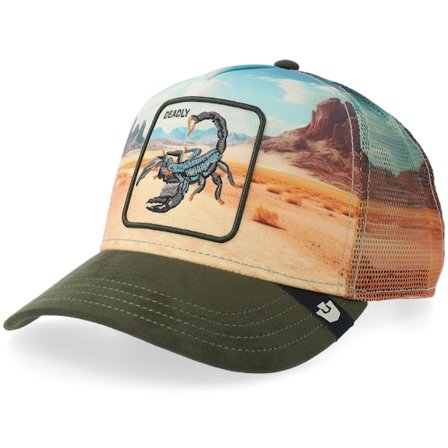 Goorin - Multi trucker Cap - Scorpion In The Element Palm A-Frame Trucker @ Hatstore