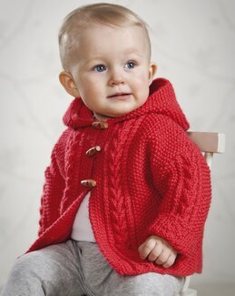 Strikkeoppskrift Jakke med hette - Knittingroom