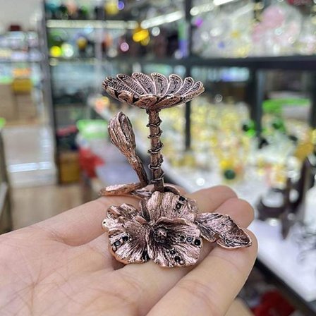 Blomster Display Stand Holder Krystalkugle Base ROSE GULD