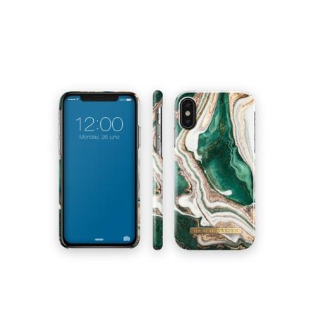 Printed Case iphone X / Xs Golden Jade Marble