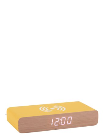 KARLSSON Alarm Clock Retro Flat Led Bright Yellow - Yellow - W3CM