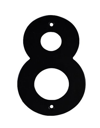 JACO HUSNUMMER SORT 140MM 8