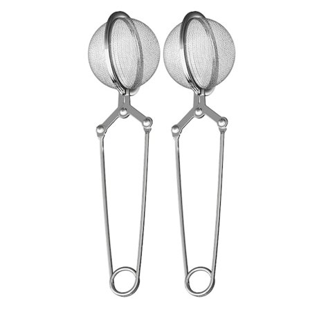 2 te filter infusionsset med handtag för blötläggning av löst te