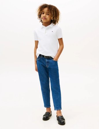 Tommy Hilfiger Boys Tommy Polo S/S - White - 128