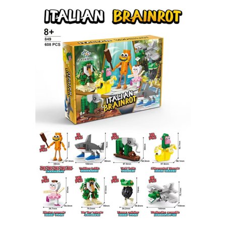 Brainrot Byggset - Samling av Byggfigurer