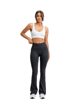 Drop of Mindfulness Seamless Flare Tights Underdelar Dam Grå S