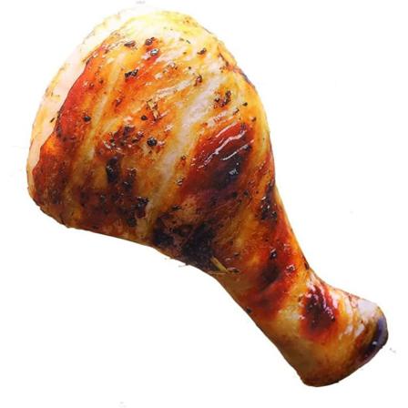 3d Kyckling Ben Kudde Plysch Toy Simulering Fried Chicken Baby