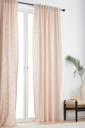 Jotex - Gardin Med Multifunksjonsbånd 2-pk Beige - HENLEY - Kjøp Multifunksjonsgardiner hos Jotex