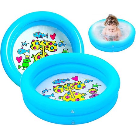 Baby Paddling Pool - 2-pack Paddling Pool Uppblåsbar Barn Pool Badleksaker För Sommaren