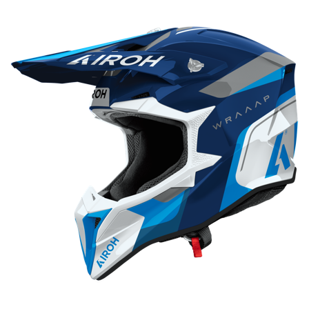 Airoh Wraaap Conquer Crosshjälm (2026) Blå glans XXS
