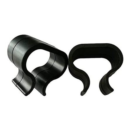 10 stk utendørs rotting møbelklemmer sofa rotting stoler koblingsfeste klemme utendørs (svart, stor størrelse) [GGL]