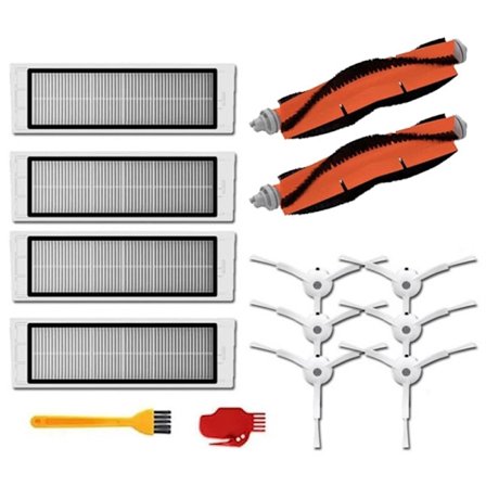 Pääharja Pestävä Hepa-suodatin Sivuharja Xiaomi Mi Vacuum 1St 1S Robotti Roborock S50 S51 S55 S6 T60 T61 T65 -osiin
