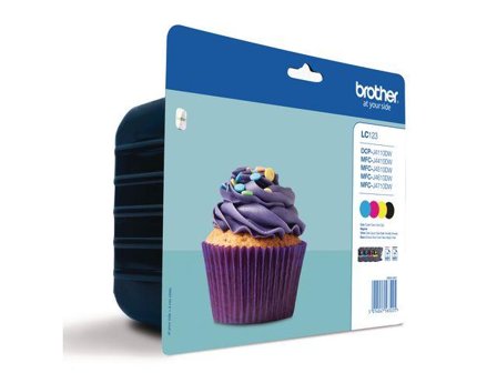 Brother LC123 Value Pack - 4-pack - Høy ytelse - svart, gul, cyan, magenta - original - blekkpatron