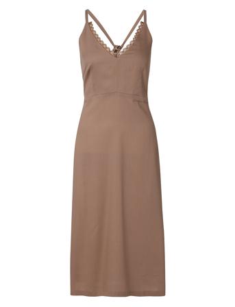 Antonia Lyocell Nigthgown Nattkjole Brun Lexington Home*Betinget Tilbud