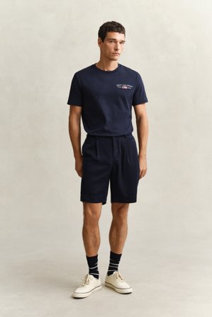 GANT Herren Shorts aus Lyocell (29) Marineblau