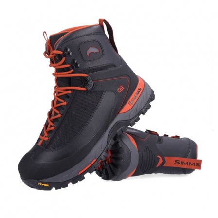 Simms G4 Pro Powerlock Boot Rubber Sole Carbon - 13