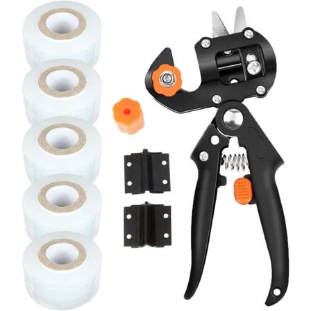 Professionel podekniv, podetang 3 udskiftelige blade (V, Ω, U) i stål, podekniv, med 5 båndfilm, til frugttræer