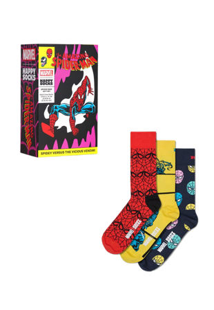 Happy Socks MARVEL Spider-Man 3-Pack Gift Set Strumpor Unisex Lila 41-46