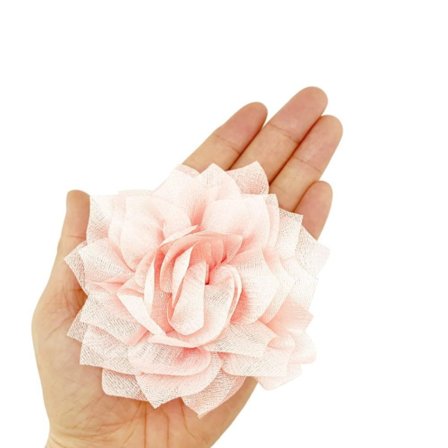 10 stk Håndlavet Chiffon Blomst Syning Stof Blomster kvast