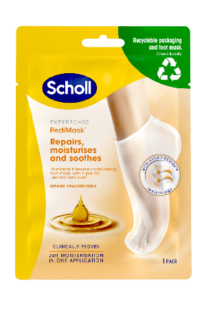 Scholl Moisturising PediMask - Triple Oil Fot Dam ONESIZE
