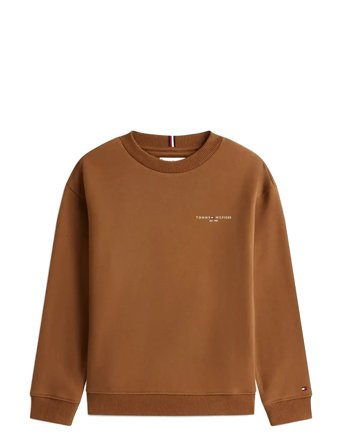 Mini Corp C-Neck Sweatshirt Brown Tommy Hilfiger