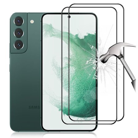 [2-PACK] Kompatibel med Samsung S23 Full Dekning Skjermbeskytter i Herdet Glass
