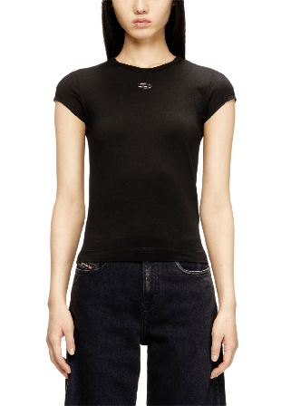 Diesel T-ANGIE-OD T-shirts Dam Svart S