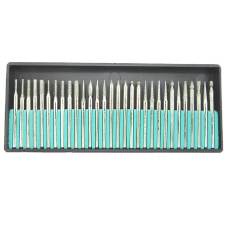 Roterande verktyg med 3 mm skaft Diamantstiftset Dremel Diamantstiftset, Proxxon Multiverktyg Borrstiftset