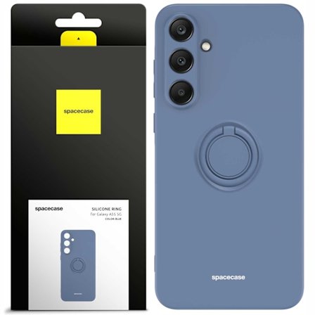 Spacecase Silikonecase Ring För Samsung Galaxy A55 5G Blue