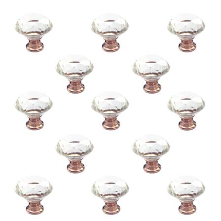 13 kappaletta 30mm ruusukristalli sinkkiseostimanttikahvat huonekaluihin