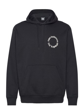 New Balance Circular Logo Hoodie - Black - XS