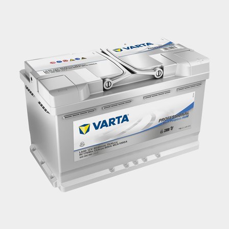 Start- & förbrukningsbatteri VARTA Professional Dual Purpose LA 80, AGM, 12 V, 80 Ah