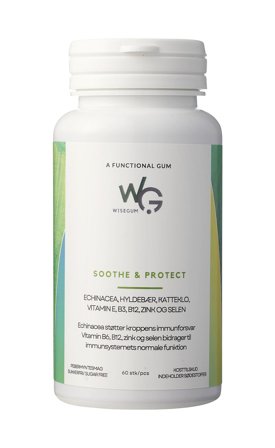 WiseGum Soothe & Protect 60 stk, Helse & Madvarer, Kosttilskud, Immunforsvar