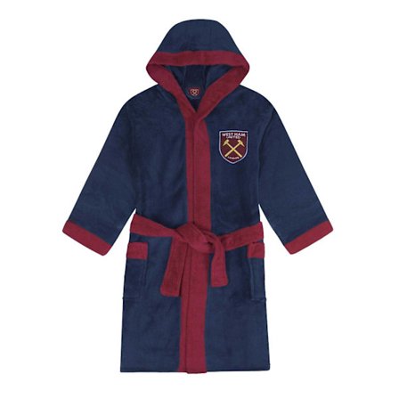 West Ham United FC Pojkar Crest Fleece Morgonrock 9-10 År N