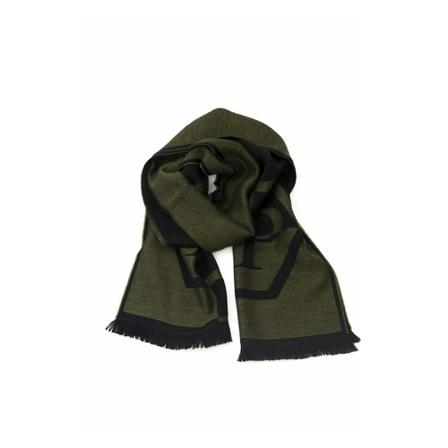 Philipp Plein, Green Wool Scarf Groen, Heren, Maat:ONE Size,wol