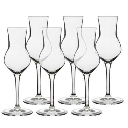 Luigi bormioli grappaglas 6-pack | Dukning & Servering > Glas > Cocktail- & Drinkglas > Snapsglas | Bagaren och Kocken