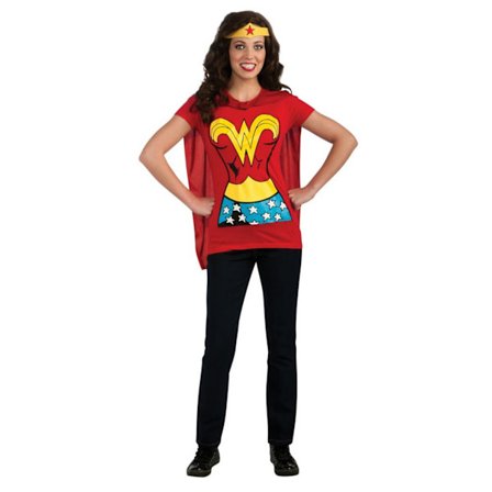 Wonder Woman Damkläder/Damkostym Topp XL Röd/Gul