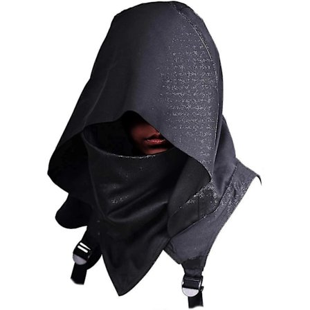 Cyberpunk Rogue Cowl Hætte Tørklæde, Assassin Kostume Hætte Vinter Unisex Kappe Hat