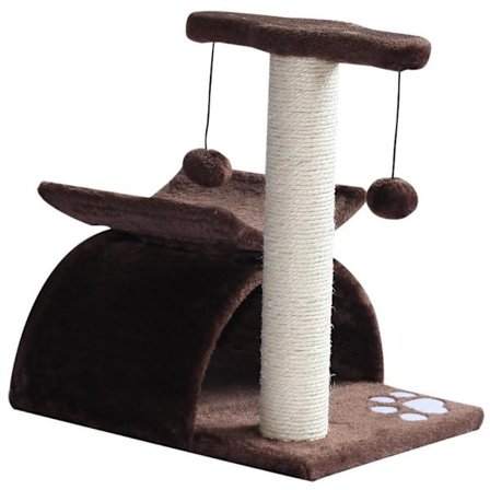 Rootzin raapimistolppa - Kiipeilypuu - Pehmo - Kissan talo - Ruskea