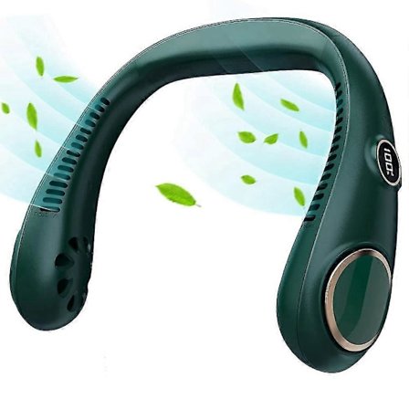 Bærbar Nakkevifte, Nyeste USB Oppladbar Bladløs Nakkevifte, Bærbar Håndfri Nakkevifte Med Di