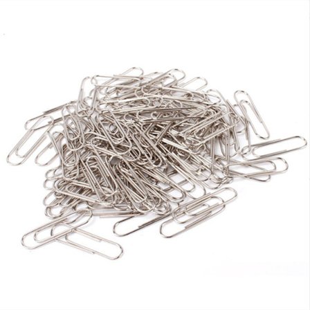 200 farvede papirclips - Metal, 28 mm, metal papirclips