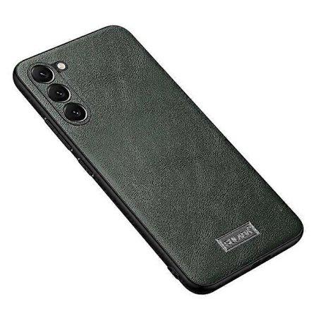 SULADA PU-Lærbelagt TPU+PC-telefondeksel til Samsung Galaxy S23+