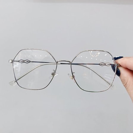 Mordely Anti-Blue Light Briller Overdimensjonerte briller SØLV
