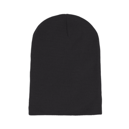 Beechfield - Svart longbeanie Beanie - Black Long Blank Beanie @ Hatstore