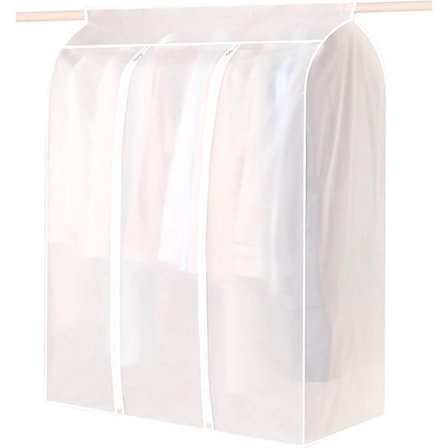 Beklædningspose - Opbevaringspose - 90x100x50cm - Beklædningsposer med lynlås - Åndbar og støvtæt
