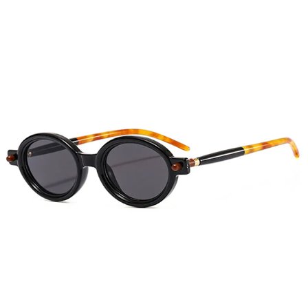 Fashion Oval Solglasögon Män 2022 Vintage Små Runda Bågar Solglasögon Man Lyxmärke Retro Körning Gafas De Sol Hombre