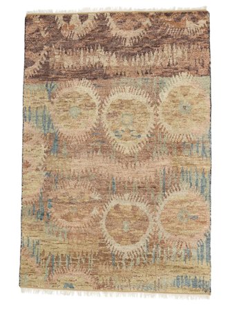 Oushak Indo Rug Hand Knotted 170X240 Brown/Orange India