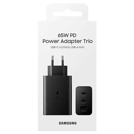 Samsung Snabbladdare Trio 65W EP-T6530NBEGEU Svart