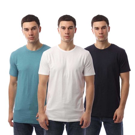 Lyle & Scott Herr Basic T-shirt (3-pack) XS Blå/Vit/Svart